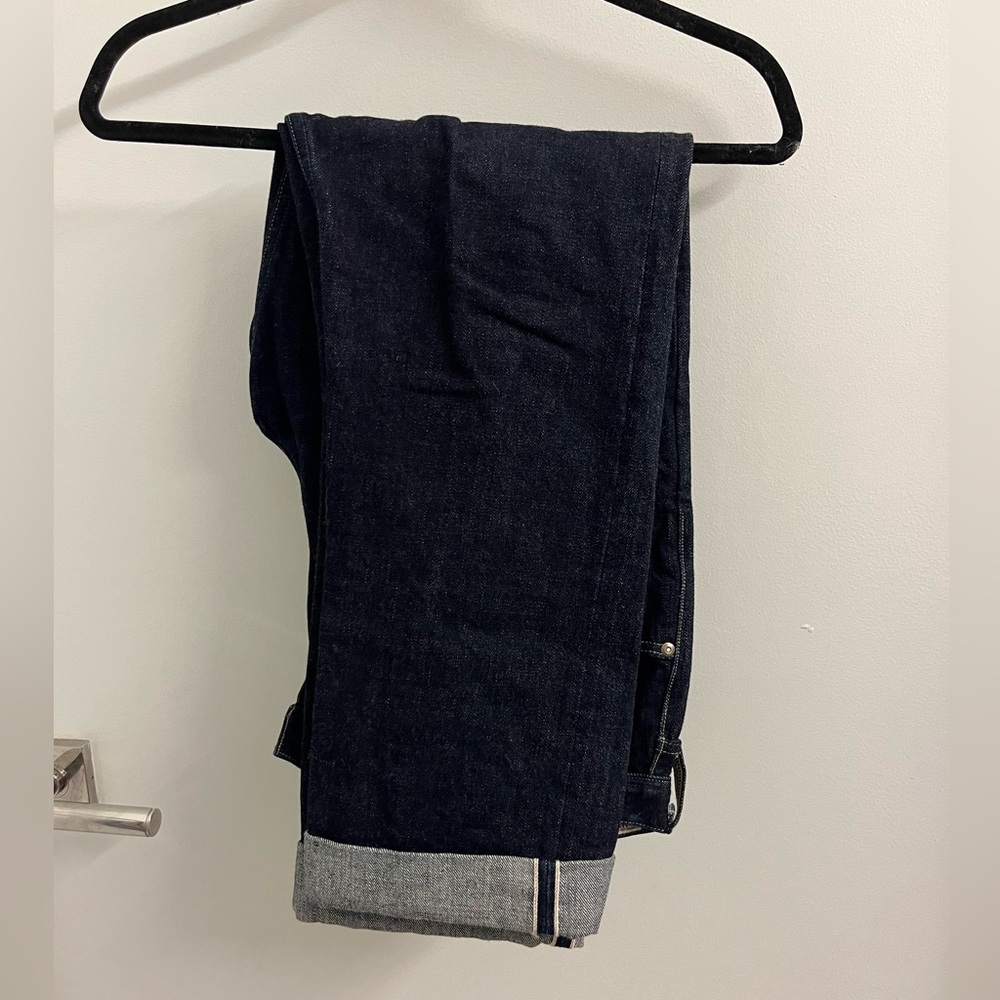 Wallace Barnes Jeans Size 34x32 Selvedge Denim Like New Straight Leg